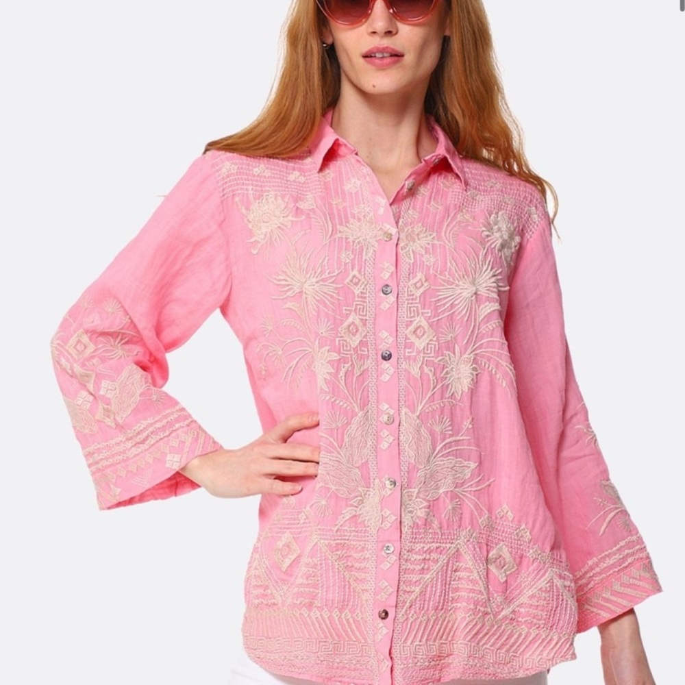 Johnny Was Devere Kimono Sleeve Shirt